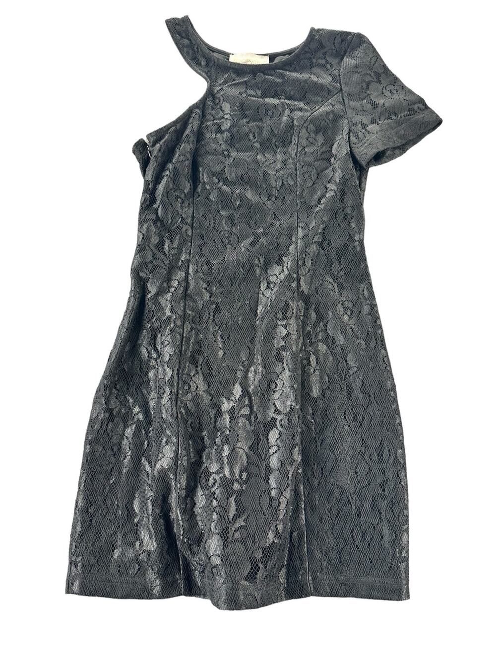 Keepsake The Label Black Lace One Shoulder Mini Dress Women's Size Small